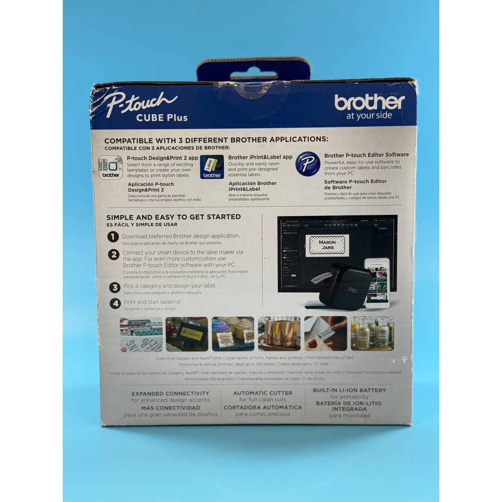 Brother P-Touch CUBE Plus PT-P710BT Bluetooth Label Maker New - Picture 2 of 6